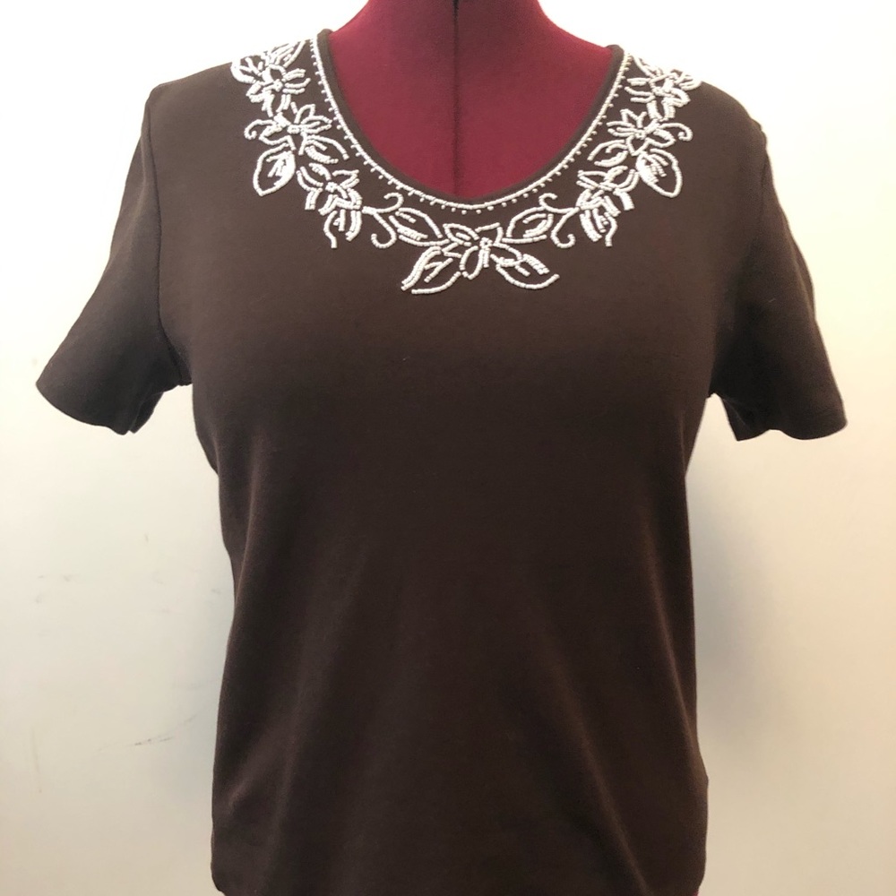 Dressy Beaded Teeshirt